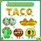 18 PCS Fiesta Party Supplies - Taco, Mexican, Cactus, Avocado, Hat Jumbo Mylar Foil Balloons - Cinco De Mayo Party Decorations